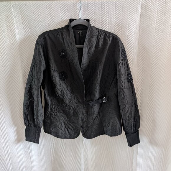 NWT Sand Copenhagen Black Embrioidered Beaded Jacket Size 44 US L - Picture 1 of 16
